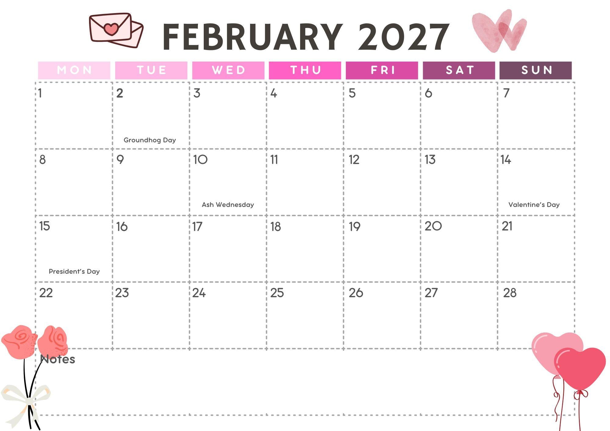 Back-to-School Digital Calendar 2026-2027