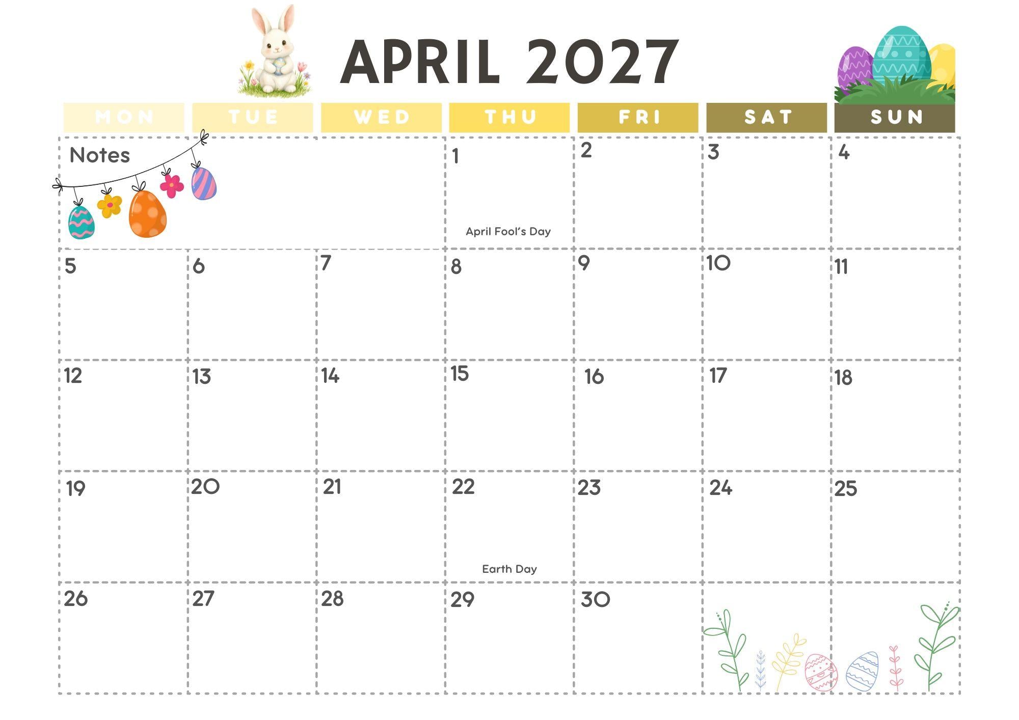 Back-to-School Digital Calendar 2026-2027