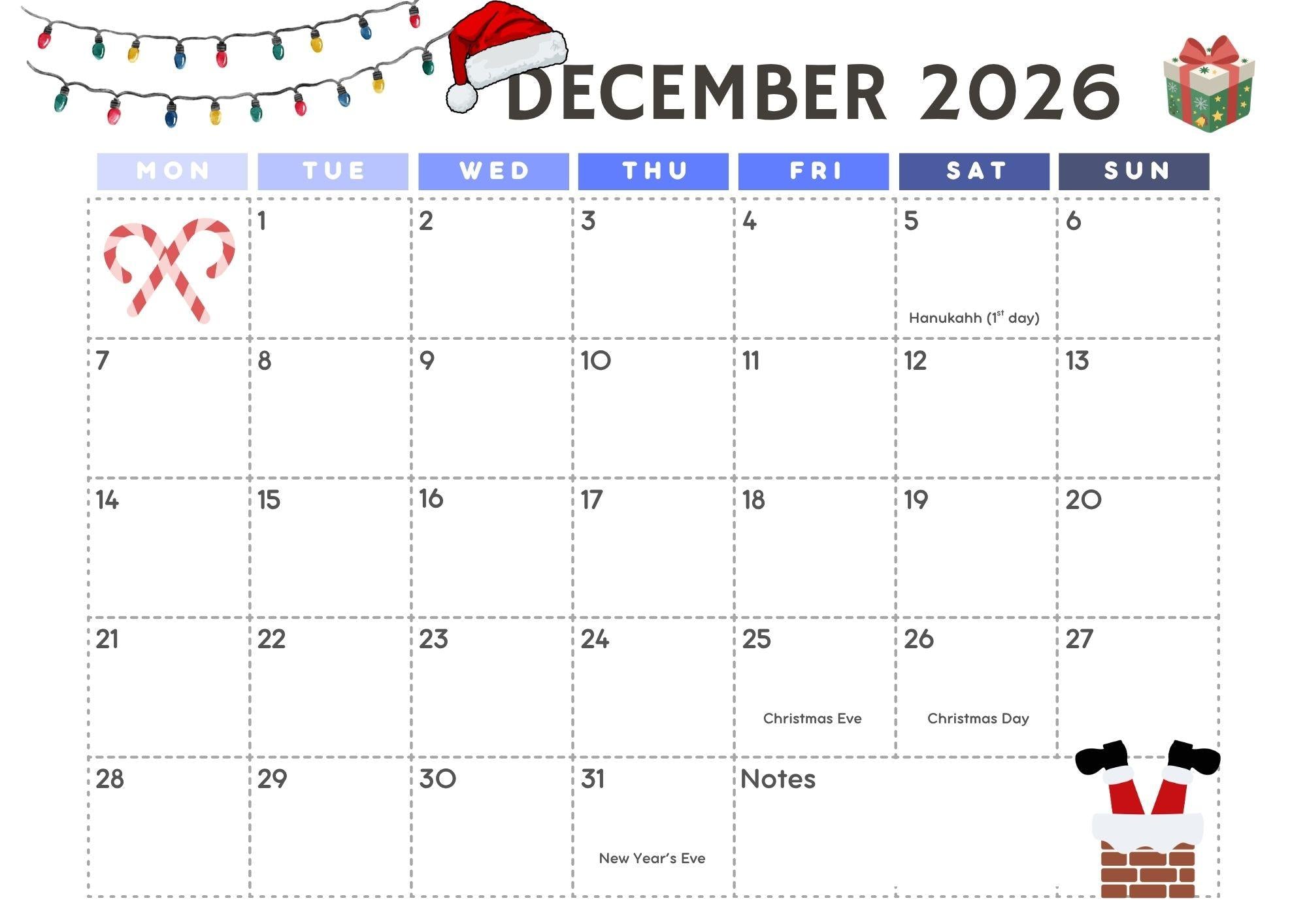 Back-to-School Digital Calendar 2026-2027