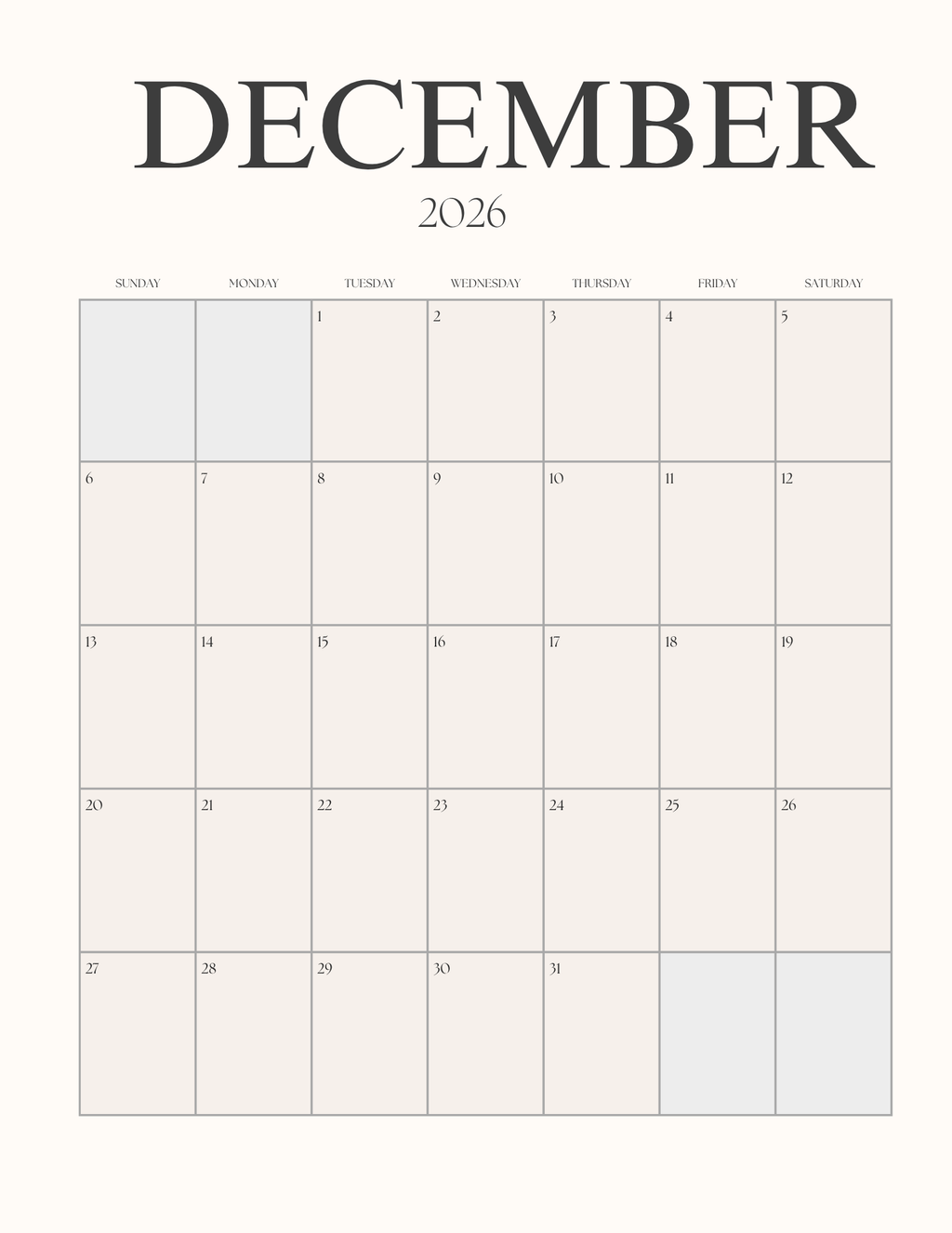 2026–2027 Monthly Planner Bundle | Calendar, Goals & Notes Pages
