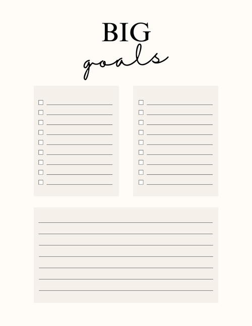 2026–2027 Monthly Planner Bundle | Calendar, Goals & Notes Pages