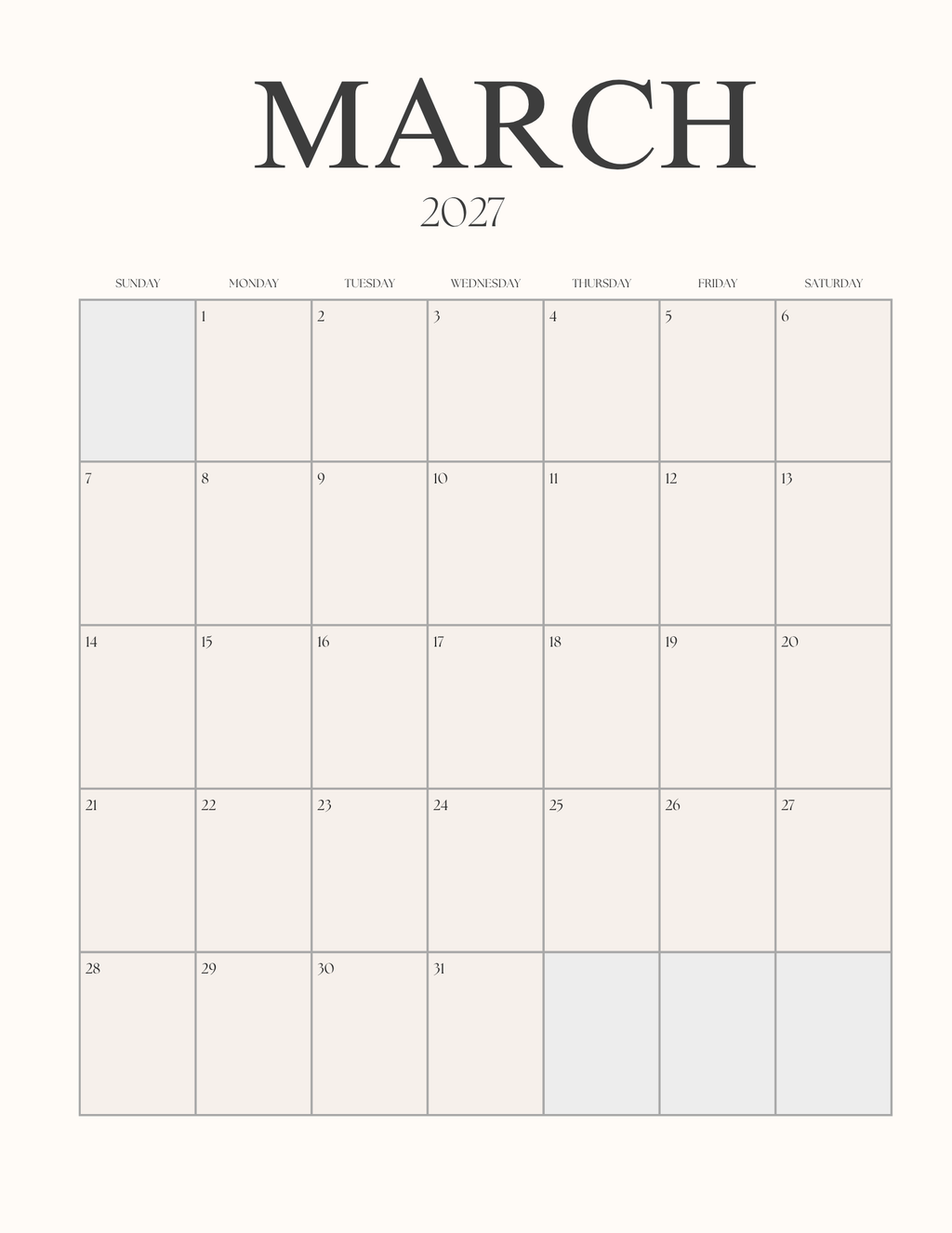 2026–2027 Monthly Planner Bundle | Calendar, Goals & Notes Pages